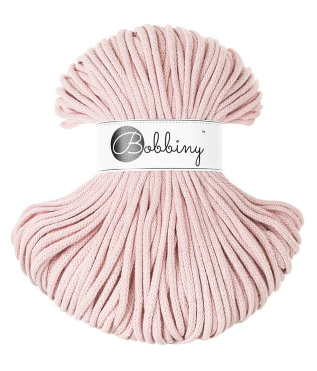 Sznurek, 5mm, Bobbiny, Pastel Pink, 100m