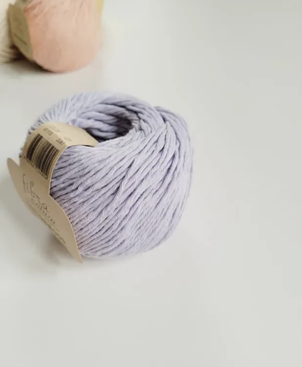 bawełna organiczna, włóczka Cottonwood, kolor 41110 lawendowy