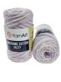 Sznurek, Yarnart, Macrame Cotton Jazzy, kolor 1226, liliowy, ecru
