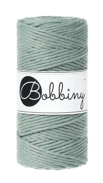 Sznurek do makramy, Bobbiny, kolor laurowy, 3mm