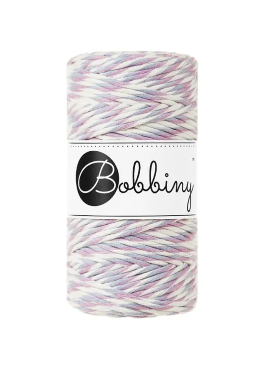 Sznurek do makramy, Bobbiny, kolor bajeczny irysowy, 3mm