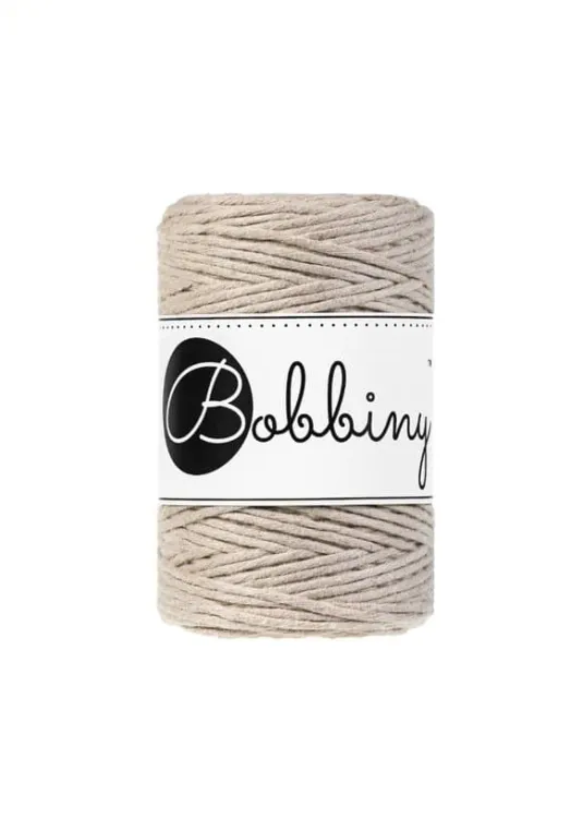 Sznurek skręcany, Bobbiny, 1,5mm, beżowy/beige
