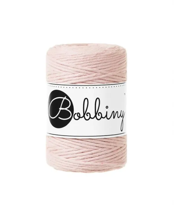 Sznurek skręcany, Bobbiny, 1,5mm, pastelowy róż/pastel pink