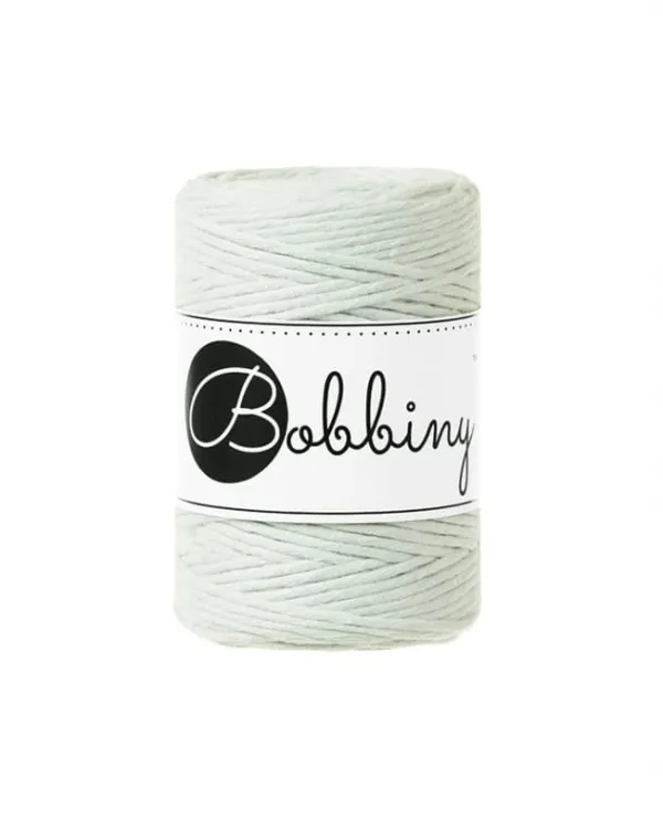 Sznurek skręcany, Bobbiny, 1,5mm, jasny zielony/milky green