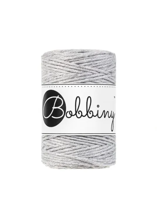 Sznurek skręcany, Bobbiny, 1,5mm, jasny szary/light grey