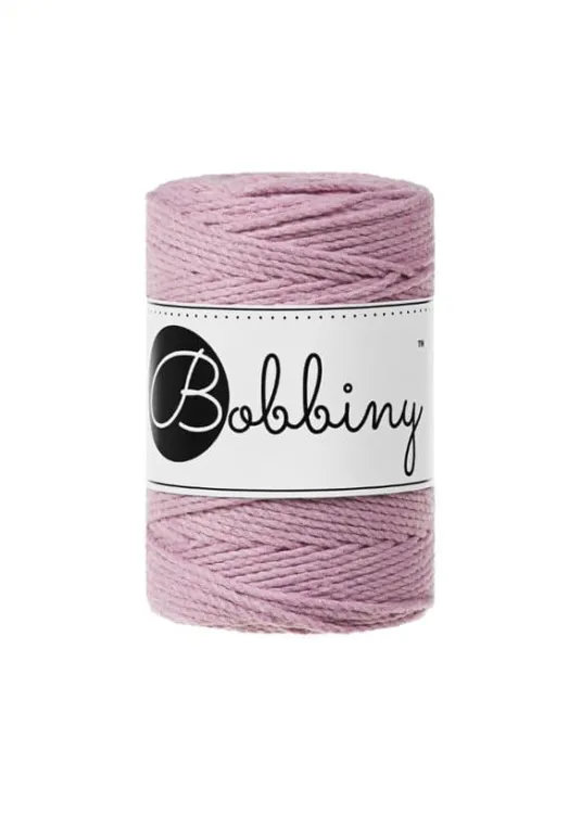 Sznurek 3ply, Bobbiny, brudny róż/dusty pink 1,5mm