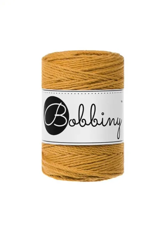 Sznurek d3ply, Bobbiny, musztardowy/mustard, 1,5mm