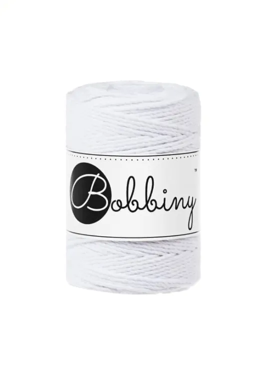 Sznurek  3ply, Bobbiny, biały, 1,5mm