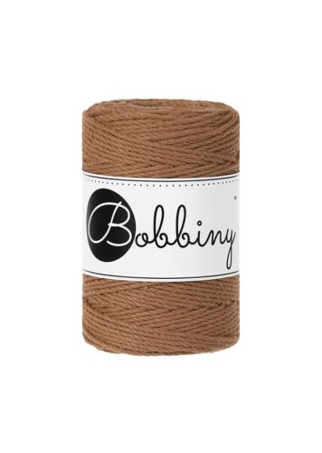 Sznurek d3ply, Bobbiny, karmel/caramel, 1,5mm