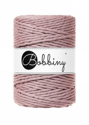 Sznurek do makramy, Bobbiny, wrzosowy/ mauve, 5mm