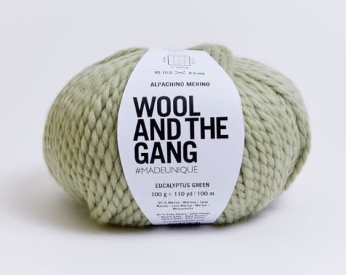 Wool And The Gang, Alpachino Merino, eucalyptus Green