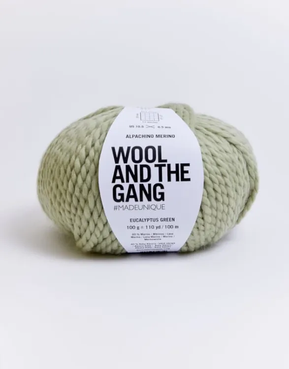 Wool And The Gang, Alpachino Merino, Eucalyptus Green