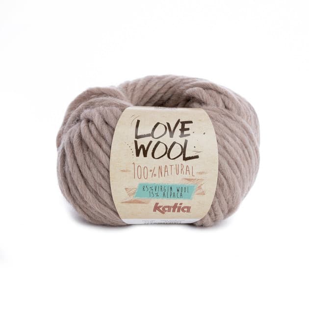 Włóczka, Love Wool, Katia, kolor 119 beżowy