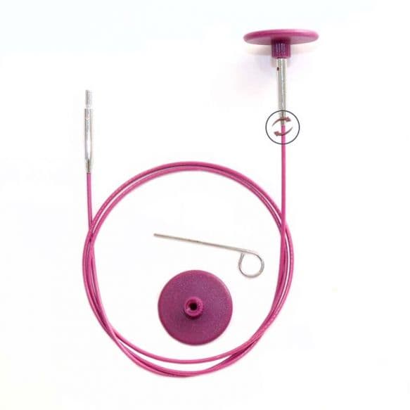 Żyłka do drutów wymiennych, obrotowa, KnitPro, 27cm (50cm)