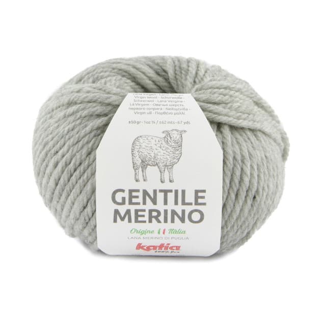 Włóczka, Gentile Merino, Katia, jasny szary 81