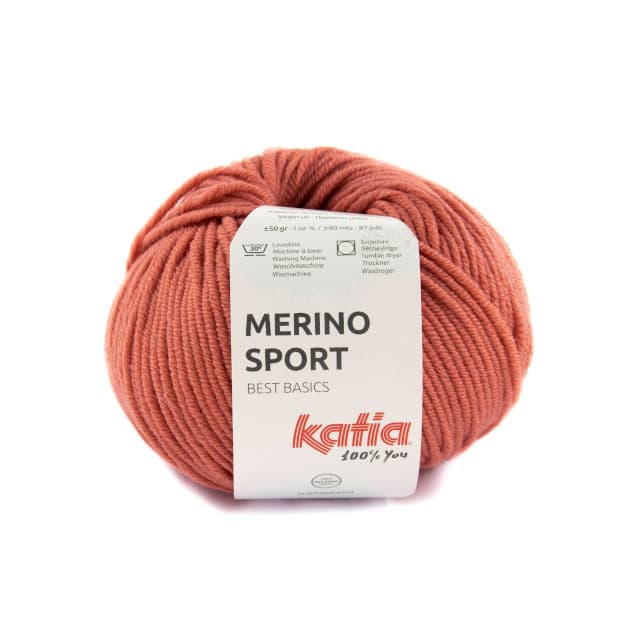 Merino Sport, Katia, kolor 62 łososiowy róż