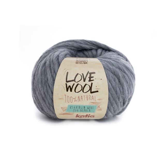 Włóczka, Love Wool Katia, 106 jasny szary