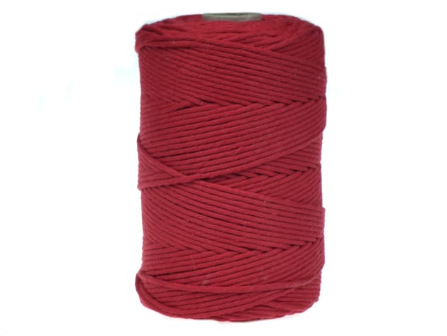 sznurek do makramy, 3mm, kolor czerwony świąteczny, nr 470
