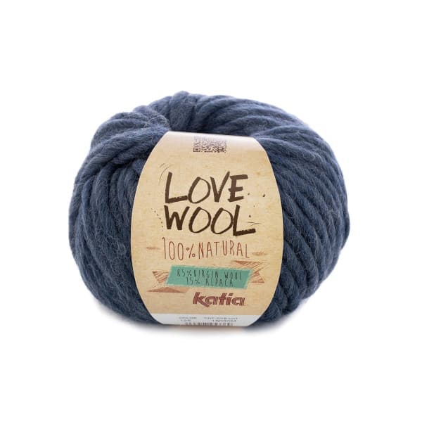 Włóczka, Love Wool Katia, kolor  jeans nr 125