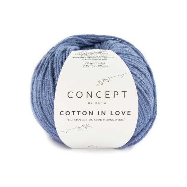 Włóczka, Cotton in Love, Concept by Katia, 64 dżinsowy