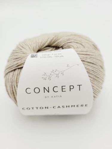 Włóczka, Katia Cotton Cashmere, 55 średni beż