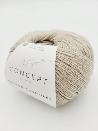 Włóczka, Katia Cotton Cashmere, 55 średni beż