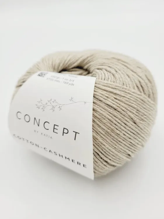Włóczka, Katia Cotton Cashmere, 55 średni beż