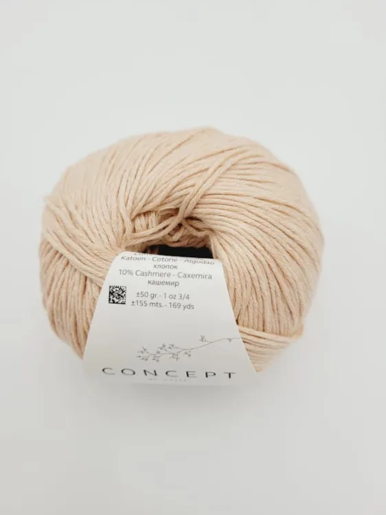 Włóczka, Katia Cotton Cashmere, 66 łososiowy