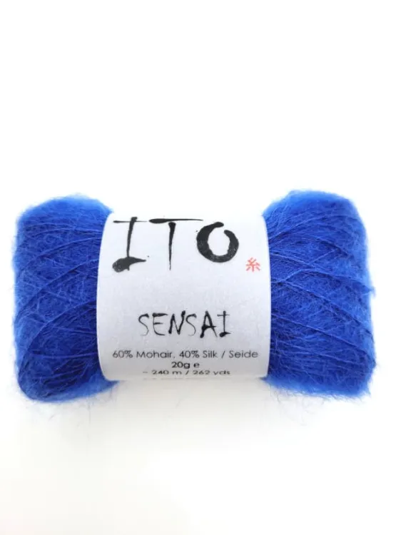 włóczka, ITO Sensai, moher, jedwab, kolor new blue