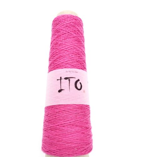 włóczka, ITO Kosho, merino, kaszmir, kolor rose, fuksja