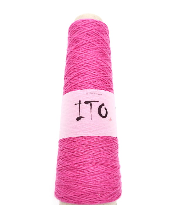 włóczka, ITO Kosho, merino, kaszmir, kolor rose, fuksja