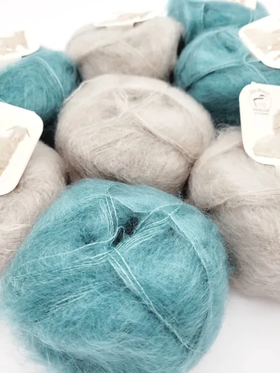 włóczka Mohair by Canard, Brushed Lace, 3015 Atlantic