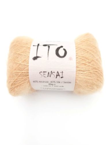włóczka, ITO Sensai, moher, jedwab, kolor Cinnamon