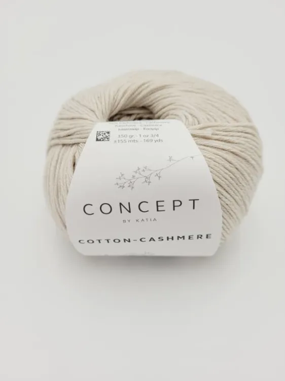 Włóczka, Katia Cotton Cashmere, 54 beżowy