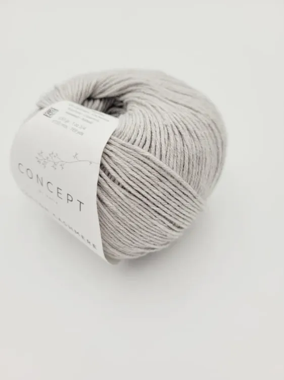 Włóczka, Katia Cotton Cashmere, kolor 56 kamienny szary