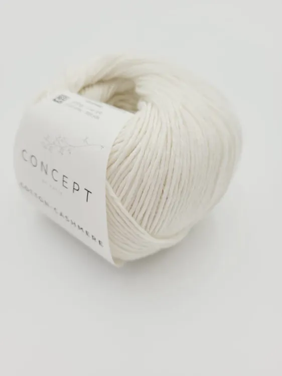 Włóczka, Katia Cotton Cashmere, kolor 53 ecru
