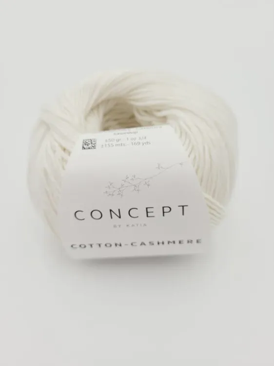 Włóczka, Katia Cotton Cashmere, kolor 53 ecru