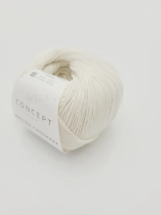 Włóczka, Katia Cotton Cashmere, kolor 53 ecru