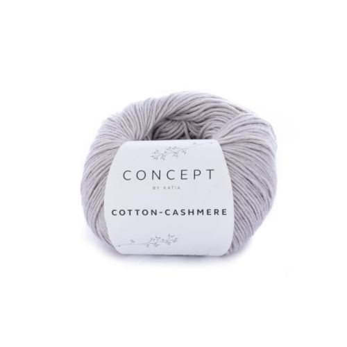 Włóczka, Katia Cotton Cashmere, kolor 56 kamienny szary