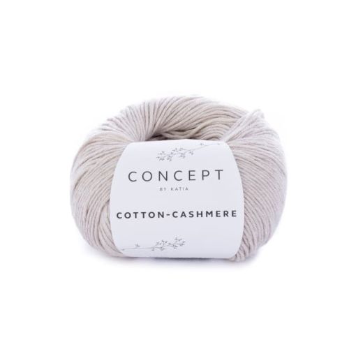 Włóczka, Katia Cotton Cashmere, kolor 54 beżowy