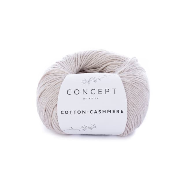Włóczka, Katia Cotton Cashmere, kolor 54 beżowy