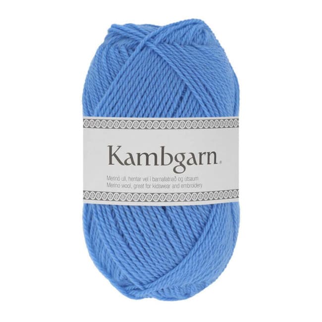 Włóczka, Lopi Kambgarn, wełna merino, 1215 niebieski