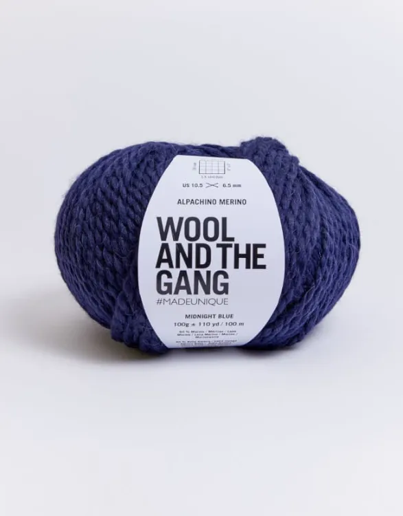 Wool And The Gang, Alpachino Merino, midnight blue