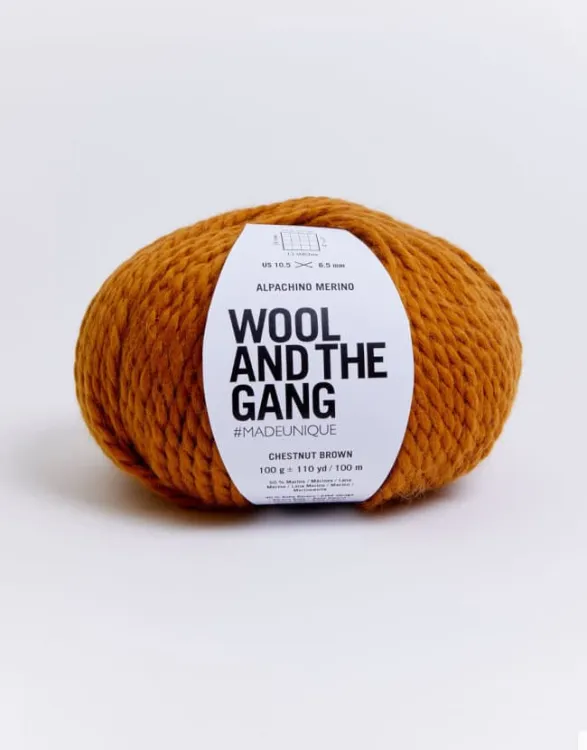 Wool And The Gang, Alpachino Merino, chestnut brown