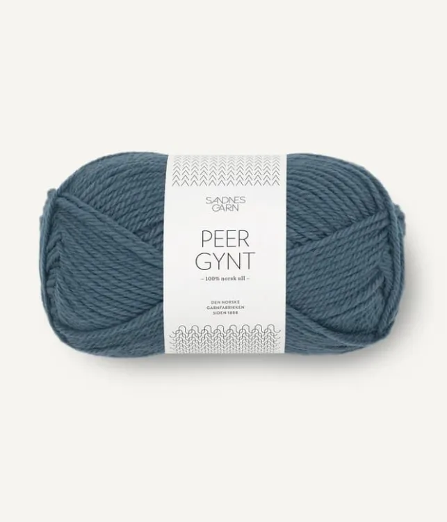 włóczka, Peer Gynt, Sandnes Garn, kolor jasny jeans 6572