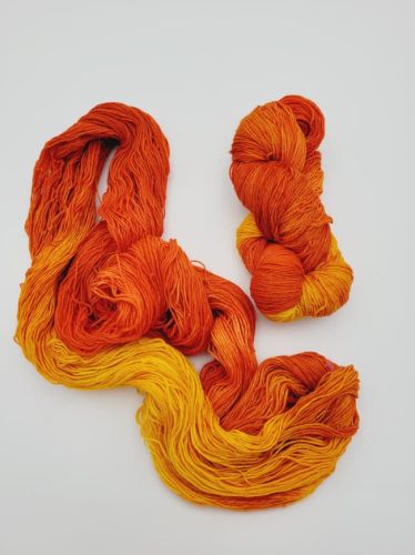 włóczka skarpetkowa, ręcznie farbowana, 02