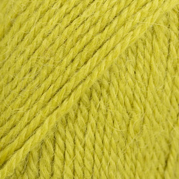 włóczka, Drops Alpaca, kolor 2916 ciemna limonka, uni colour