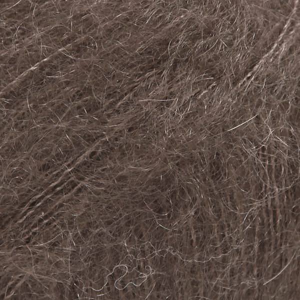Włóczka Drops, Kid-Silk, kolor 15 ciemny brąz, moher, jedwab