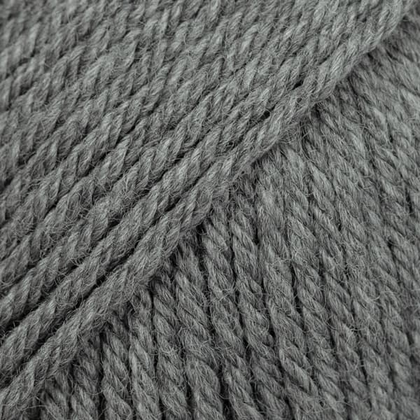 włóczka, Drops Daisy, kolor 05 średni szary, wełna merino
