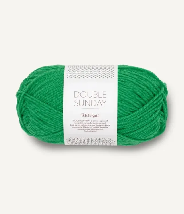 PetiteKnit Double Sunday, Sandnes Garn, 8236 wyrazisty zielony